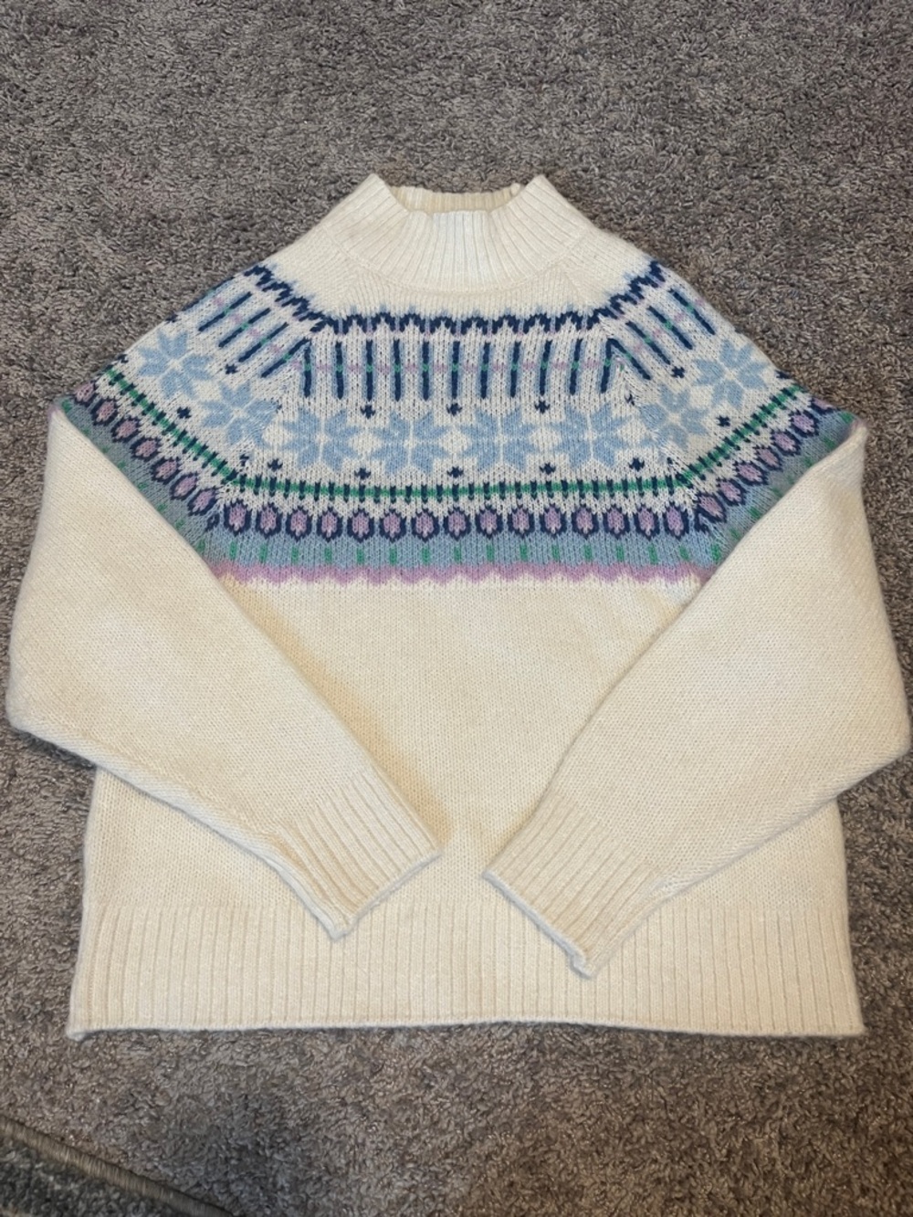 Old Navy Fair Isle Winter Turtleneck Sweater